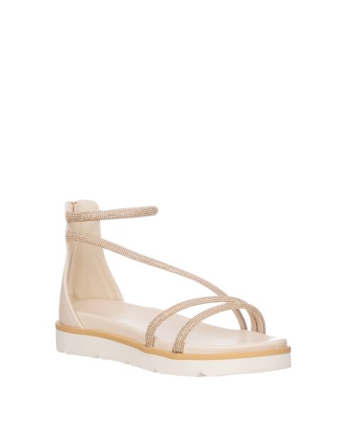Zachte beige zachte sandalen