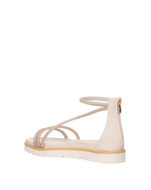 Zachte beige zachte sandalen