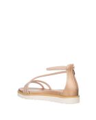 Laminato-Sandalen in Roségold