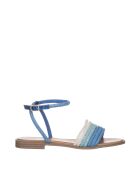 Sandali celesti con strass