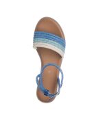 Sandali celesti con strass