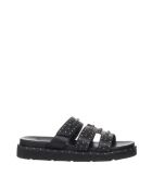 Zwarte zachte sandalen