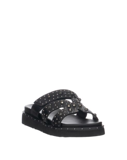 Zwarte zachte sandalen