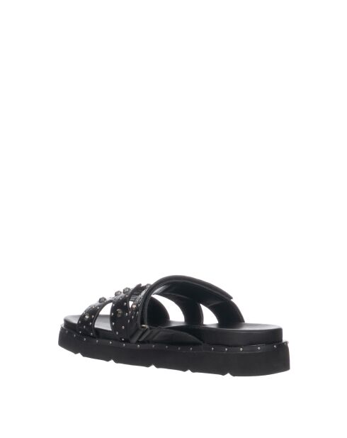 Zwarte zachte sandalen