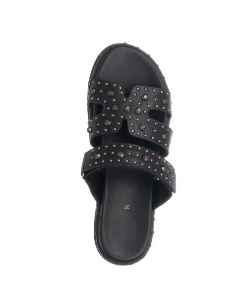 Zwarte zachte sandalen