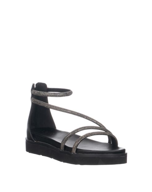 Zwarte zachte sandalen
