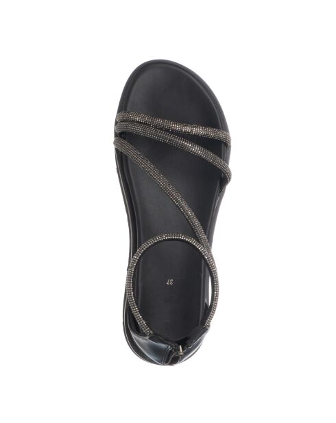 Zwarte zachte sandalen