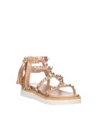 Laminato-Sandalen in Roségold