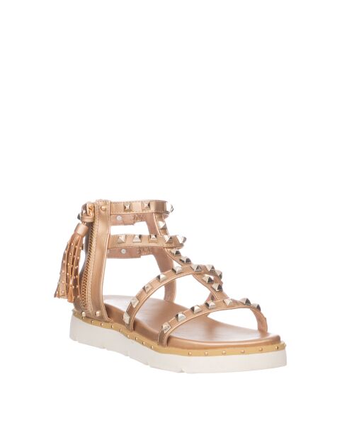 Laminato-Sandalen in Roségold