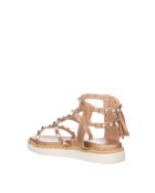 Laminato-Sandalen in Roségold