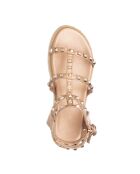 Laminato-Sandalen in Roségold