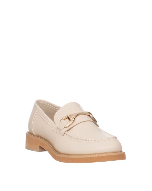 Morbidi mocassini beige in platino