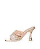 Sandalen met platina hak van Laminato - hak van 9 cm