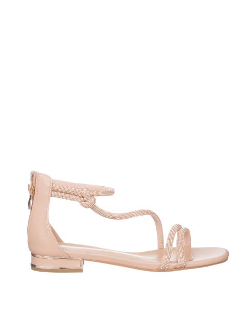 Weiche Nude-Sandalen
