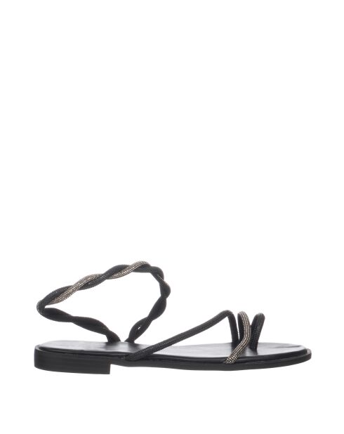 Sandales Strass noires