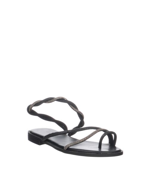 Sandales Strass noires