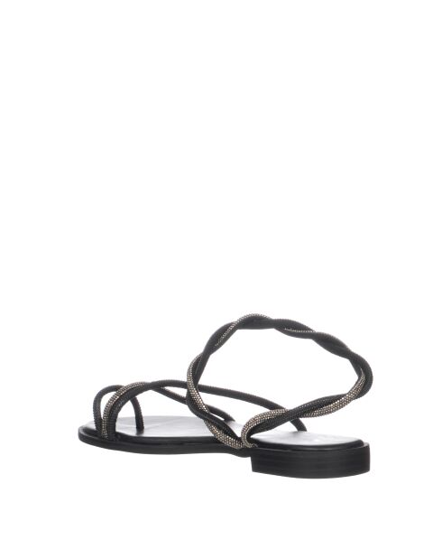 Sandales Strass noires