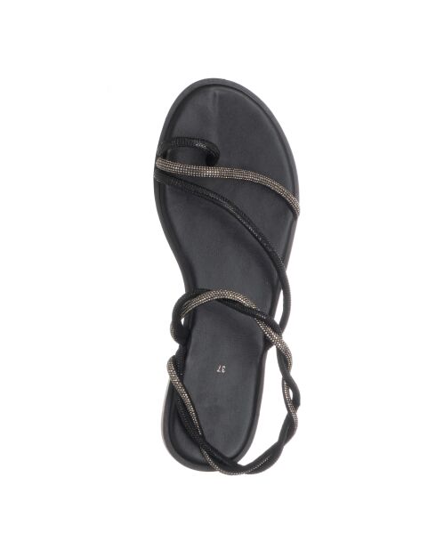 Sandales Strass noires