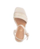 Zeppe Cuba bianche - tacco 10 cm