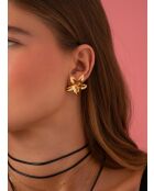 Boucles d'oreilles Flora argentée
