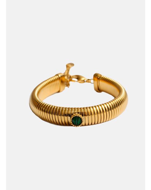 Bracciale Aveta in oro/malachite