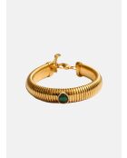 Bracciale Freya in oro/malachite