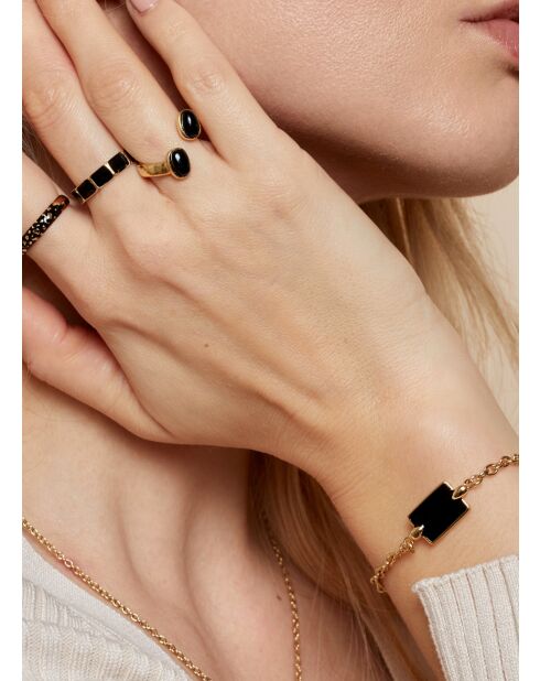 Altaia-Armband aus Gold/Terrakotta