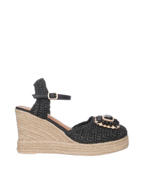 Schwarze Keilschuhe von Uncinetto — 9 cm Absatz