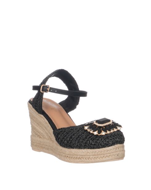 Schwarze Keilschuhe von Uncinetto — 9 cm Absatz