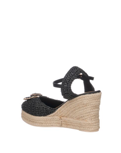 Schwarze Keilschuhe von Uncinetto — 9 cm Absatz