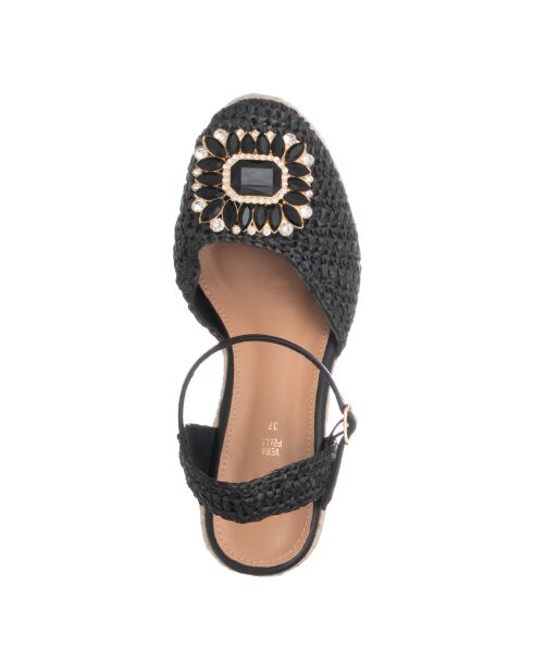 Schwarze Keilschuhe von Uncinetto — 9 cm Absatz