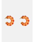 Boucles d'oreilles Ivana doré/ Orange