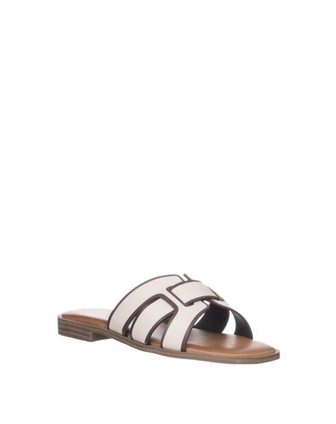 Sandales Atene blanc/marron