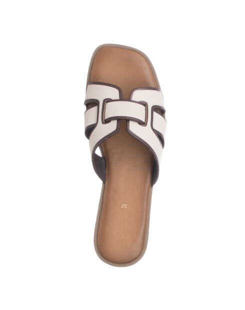 Sandales Atene blanc/marron