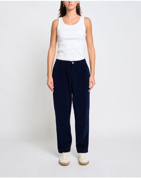 Pantaloni Fresco navy