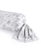 Taie de traversin satin de coton Indienne gris clair - 43x210 cm