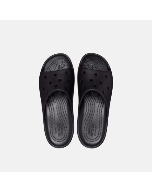 Sandales plates classiques noires