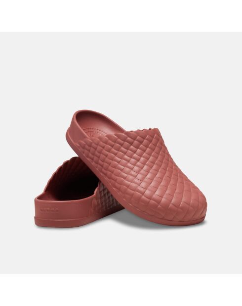 Sabots Dylan tissé texturé terracotta