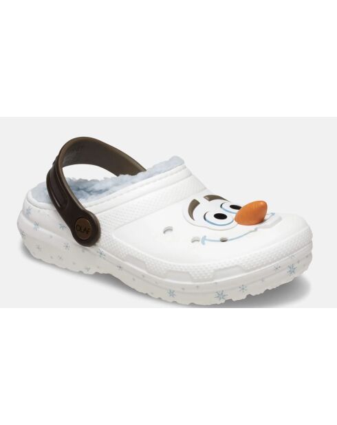 Weiße klassische Holzschuhe von Olaf Frozen