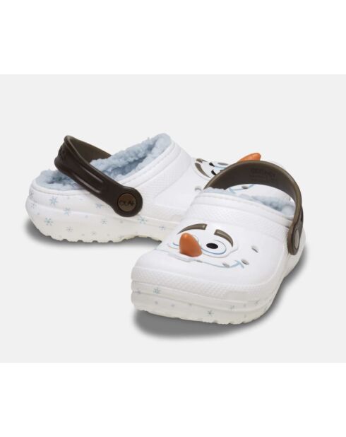Weiße klassische Holzschuhe von Olaf Frozen