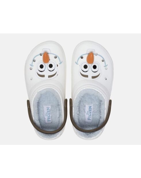 Weiße klassische Holzschuhe von Olaf Frozen