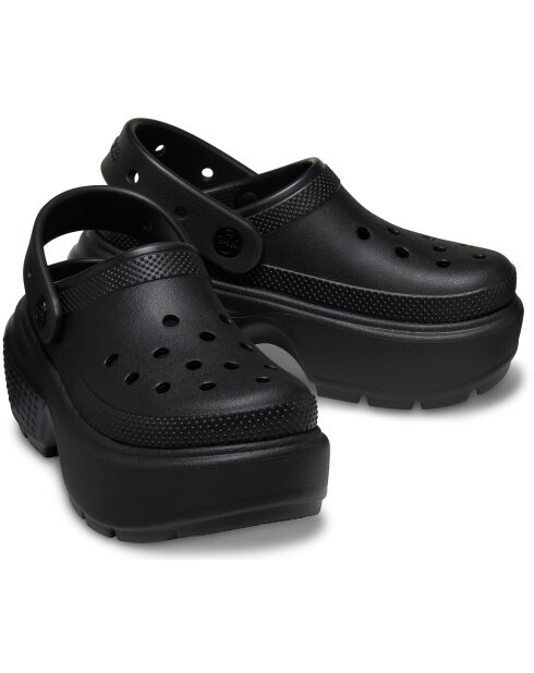 Mules à plateforme Stomp noires