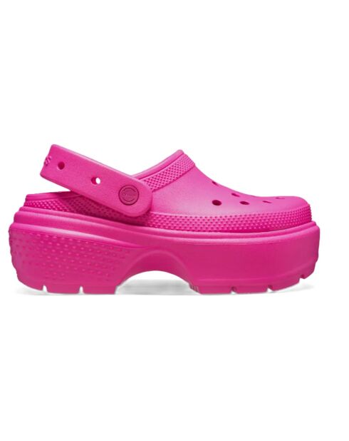 Mules à plateforme Stomp rose intense