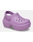 Mules à plateforme violets