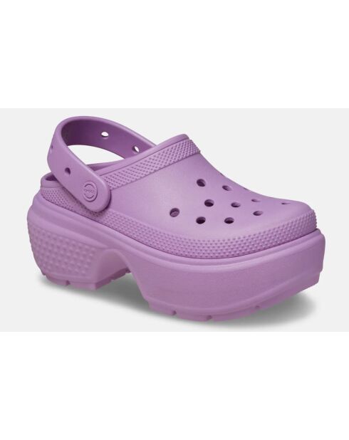 Mules à plateforme violets