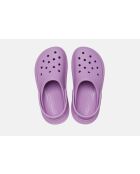 Mules à plateforme violets