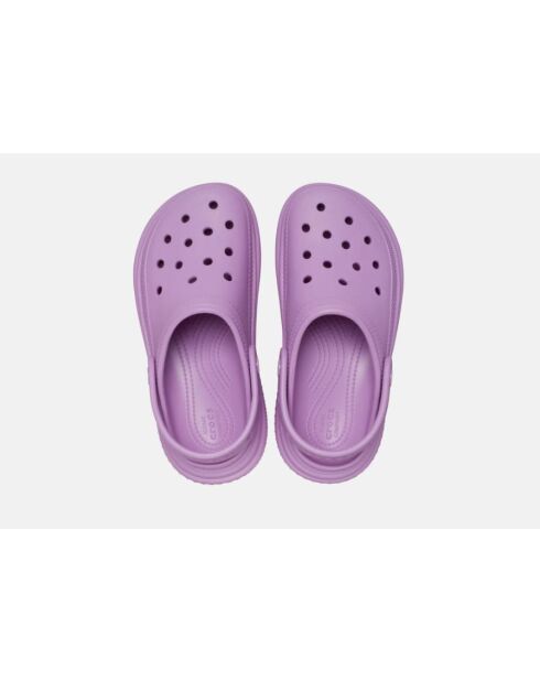 Mules à plateforme violets