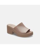 Sandales à talons Broolyn High shine latte