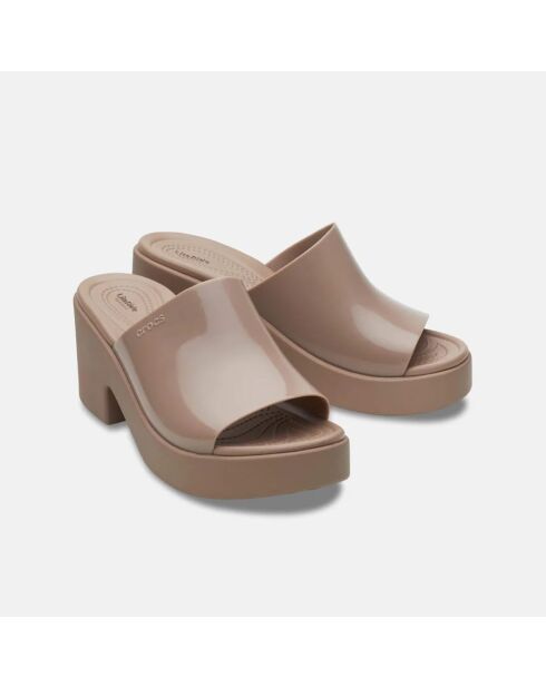 Sandales à talons Broolyn High shine latte