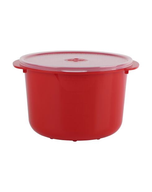 Caja de arroz microsegura roja - 2,75 L